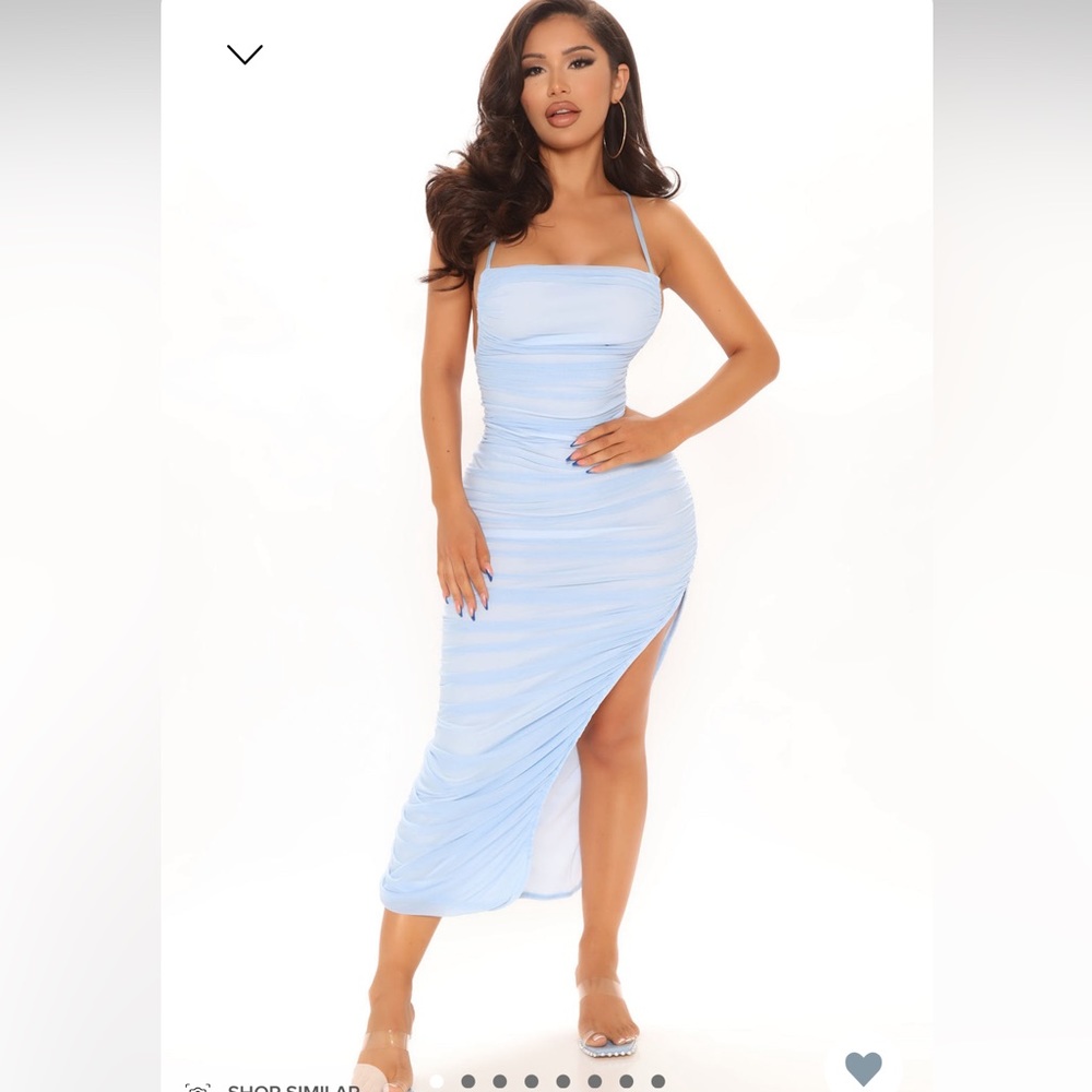 Blue Mesh Dress Never Worn